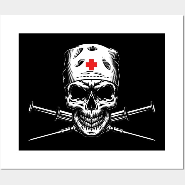 Pirate Flag - Coronavirus Edition Wall Art by byfab